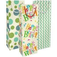 Braun & Company Papier Geschenktüten Mehrfarbig 120 (B) mm 4064-22412 / 4064-22409 / 4064-22420 3 Stück