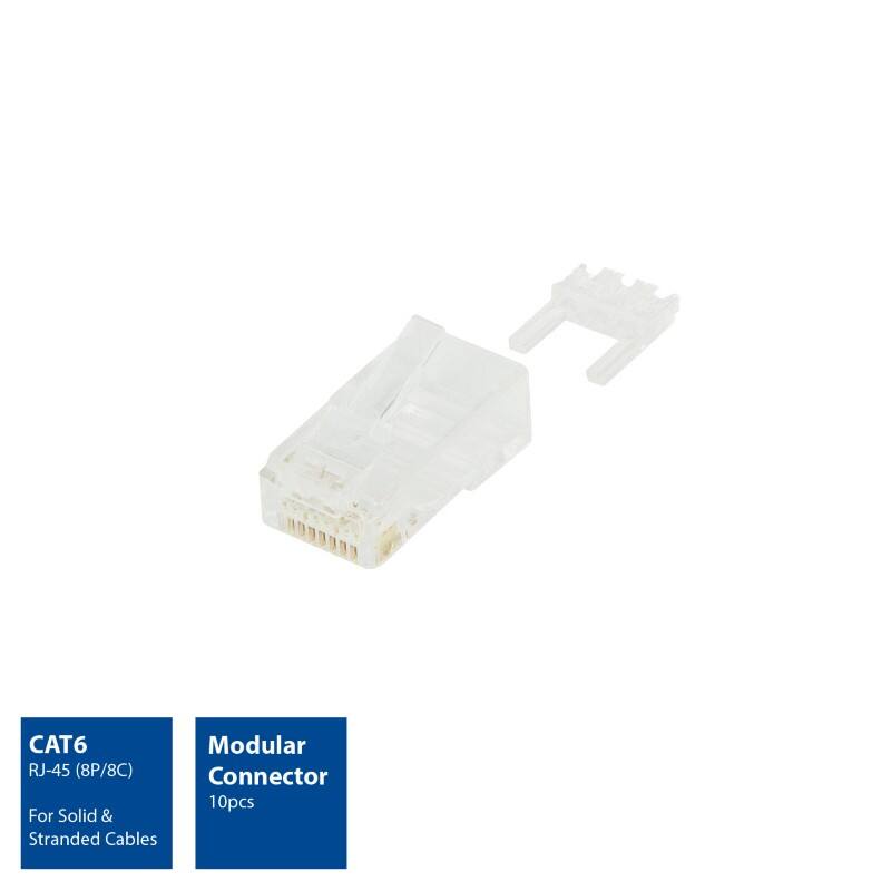 ACT Modularer RJ-45-Anschluss Cat6 10x