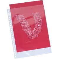Office Depot Prospekthüllen DIN A4 Transparent 80 Mikron PP (Polypropylen) Oben 23 Löcher 50 Stück