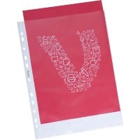 Office Depot Prospekthüllen DIN A4 Transparent 80 Mikron PP (Polypropylen) Oben 11 Löcher 50 Stück