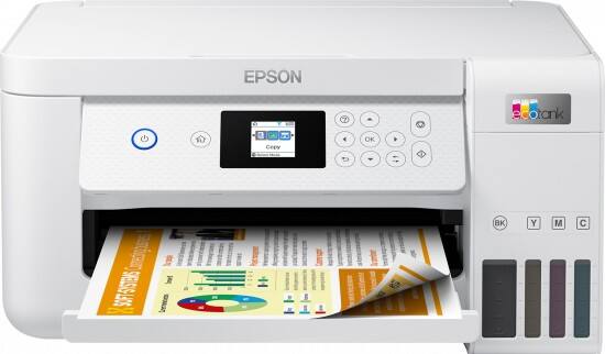 Epson EcoTank ET-2856 Farb-Tintenstrahl Multifunktionsdrucker A4 Weiß