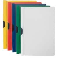 niceday Klemmmappe 1228310 DIN A4 PP (Polypropylen) 23,5 (B) x 0,3 (T) x 31 (H) cm Farbig sortiert 25 Stück
