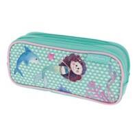 Herlitz Federmäppchen Design: Mermaid 21 (B) x 6,5 (T) x 9 (H) cm Blau