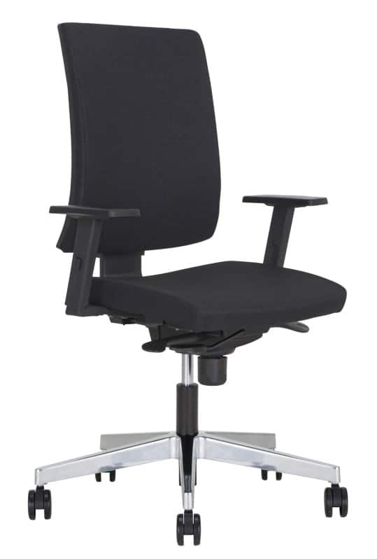 Nowy Styl Navigo Drehstuhl Synchronmechanismus Stoff Höhenverstellbare Armlehne Höhenverstellbarer Sitz Schwarz 110 kg 650 x 980 mm