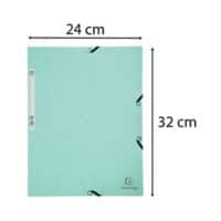 Exacompta Aquarel 3 Klappenmappe 55533E A4 Pressspan meliert 320 x 240 mm Pastellgrün 5 Stück à 250 Blatt
