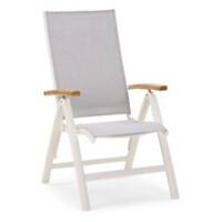 Best Freizeitmoebel Sessel 47762000 Aluminium Weiss 620 x 670 x 1100 mm