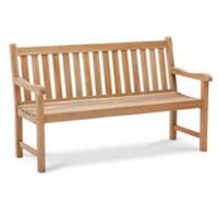 Best Freizeitmoebel Teak Bank 3 Personen Braun 1500 x 820 x 600 mm