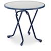 Best Freizeitmoebel Tisch 26528020 Stahl Blau 800 x 800 x 730 mm