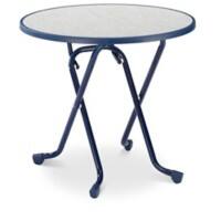 Best Freizeitmoebel Tisch 26528020 Stahl Blau 800 x 800 x 730 mm