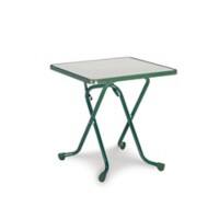 Best Freizeitmoebel Tisch 26527030 Stahl Grün 670 x 670 x 730 mm