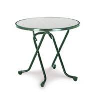 Best Freizeitmoebel Tisch 26528030 Stahl Grün 800 x 800 x 730 mm