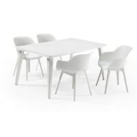 Best Freizeitmoebel Dining Gruppe Weiss 91150000