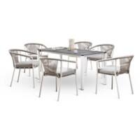 Best Freizeitmoebel Dining Gruppe Weiss 94170002