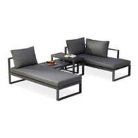 Best Freizeitmoebel Lounge Gruppe 98714050 4 Personen Aluminium Anthrazit