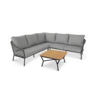 Best Freizeitmoebel Lounge Gruppe 98794050 5 Personen Aluminium Anthrazit