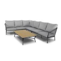 Best Freizeitmoebel Lounge Gruppe 98795050 6 Personen Aluminium Anthrazit