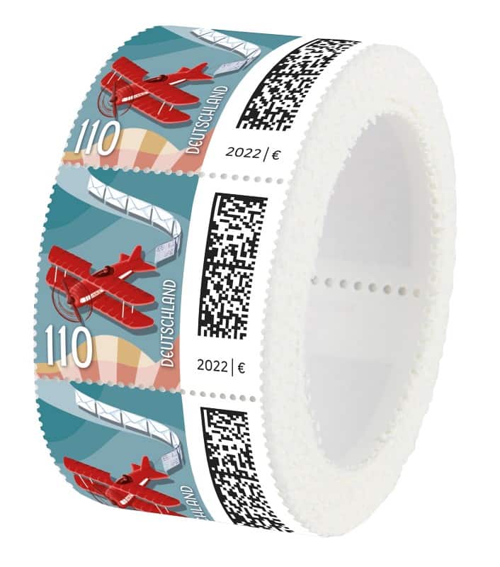 Deutsche Post "Luftpost" Briefmarken 1,10 € Gummiert 200 Stück