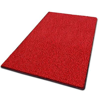 Floordirekt Shaggy-Teppich Barcelona 21765 Rot Quadratisch 2000 mm x 2000 mm
