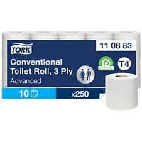 Tork Advanced Toilettenpapier T4 3-lagig 110883 10 Rollen à 250 Blatt
