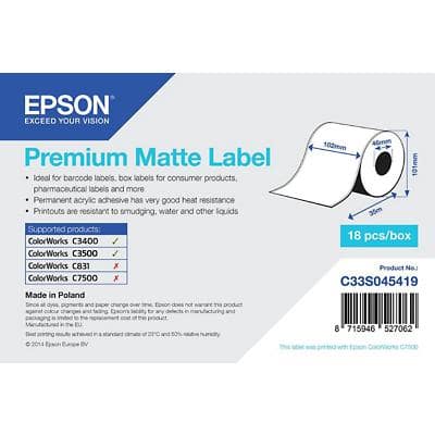 Epson C33S045419 C33S045419 Etikettenrolle Original