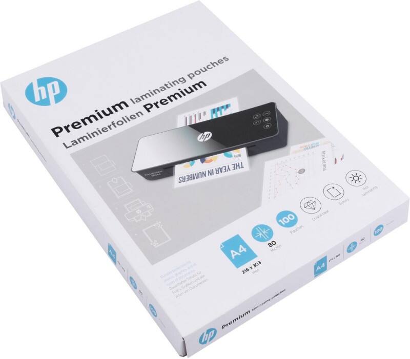 HP Laminierfolien DIN A4 80 Mikron (2 x 80) Transparent