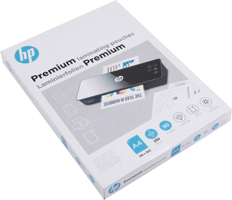 HP Laminierfolien DIN A4 250 Mikron (2 x 250) Transparent