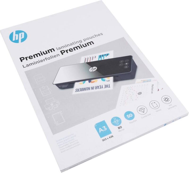 HP Laminierfolien DIN A3 80 Mikron (2 x 80) Transparent