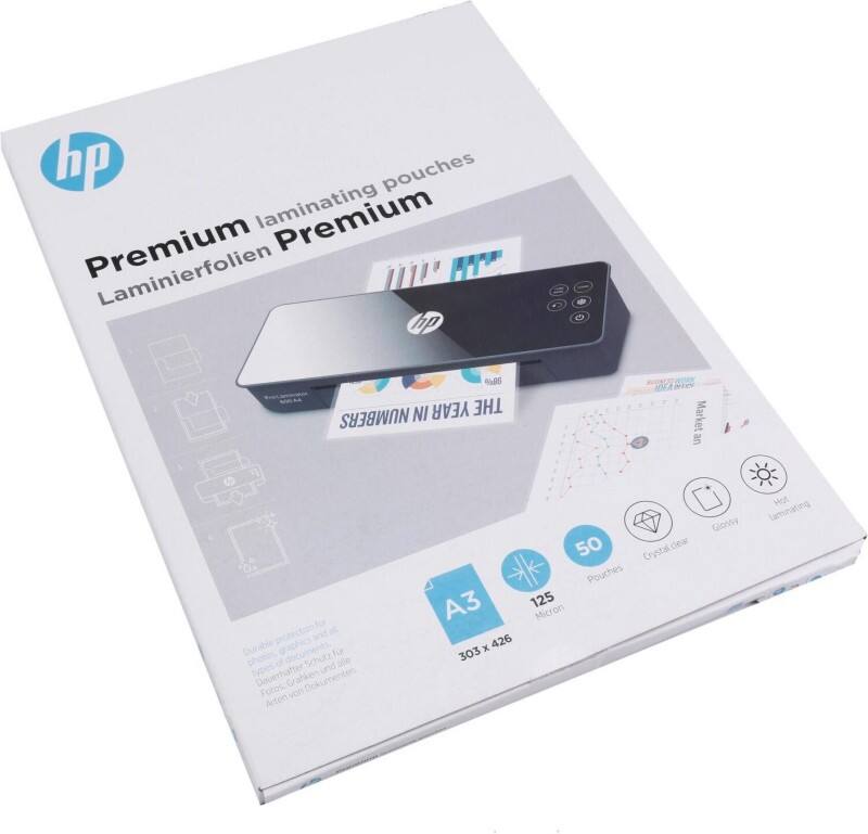 HP Laminierfolien DIN A3 125 Mikron (2 x 125) Transparent