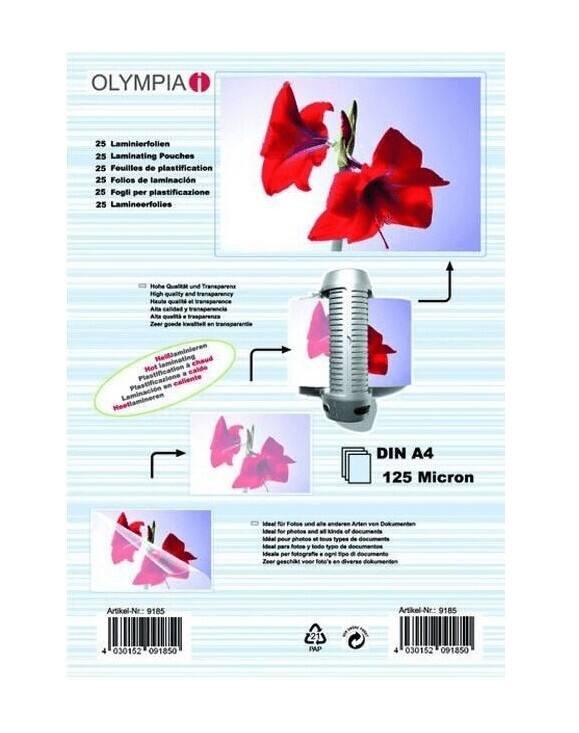 Olympia Laminierfolien Glänzend 125 Mikron (2 x 125)