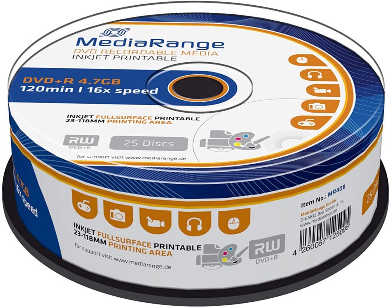 MediaRange DVD+R MR408