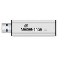 MediaRange USB-Stick MR914 Silber, Schwarz