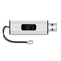 MediaRange USB-Stick MR916 Silber, Schwarz