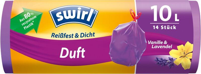 Swirl Müllbeutel 10 L  Transparent 14 Stück