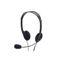 ednet Verkabelt Stereo Headset Kopfbügel Nein 3.5 mm Klinke  Schwarz