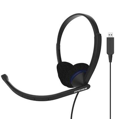 Koss CS200 Verkabelt Mono Headset Über das Ohr  USB  Schwarz