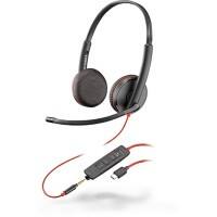 poly 3200 Series Blackwire C3225 Verkabelt Stereo Headset Kopfbügel  3.5 mm Klinke  Schwarz