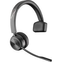 poly Kabellos Mono Headset Kopfbügel  Bluetooth  Schwarz