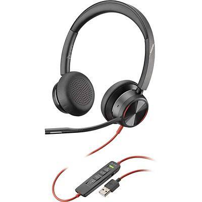 poly Blackwire 8225-M Verkabelt Stereo Headset Kopfbügel  USB  Schwarz