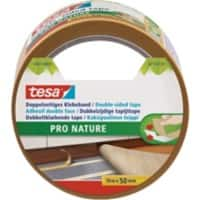 tesa Doppelseitiges Klebeband Pro Nature Weiß 50 mm x 10 m