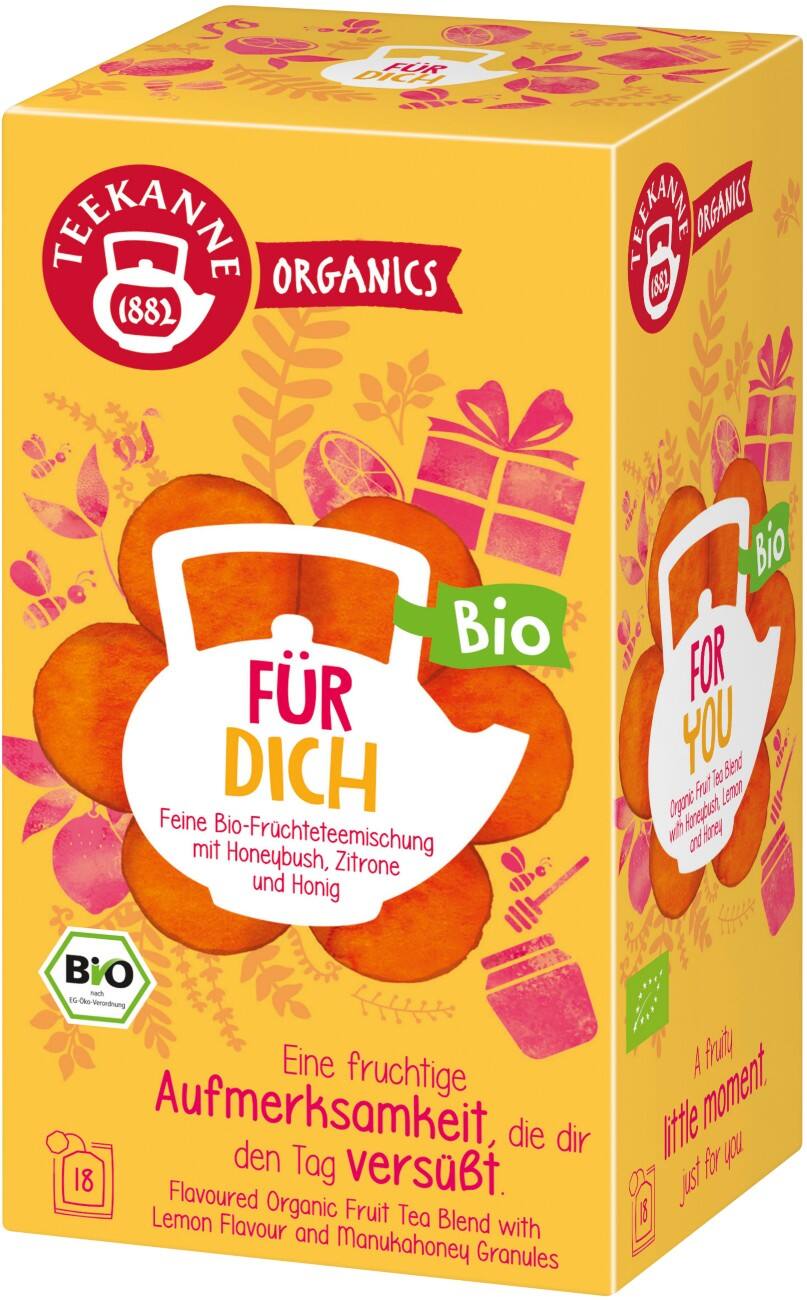 TEEKANNE Für Dich Koffeinfrei Früchtetee Teebeutel Zitrone 18 Stück