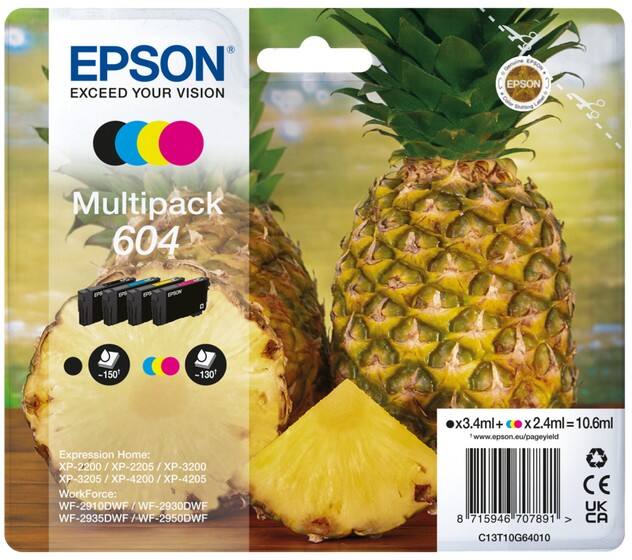 Epson C13T10G64010 Original-Tintenpatrone C13T10G64010 Schwarz, Magenta, Gelb, Cyan 4 Stück