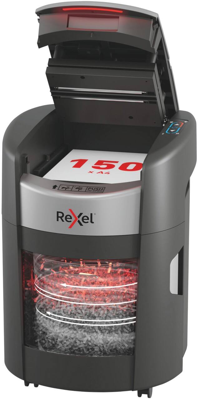 Rexel ShredMax Autofeed+ Aktenvernichter 165 Blatt Mikroschnitt Sicherheitsstufe P-5 15 L