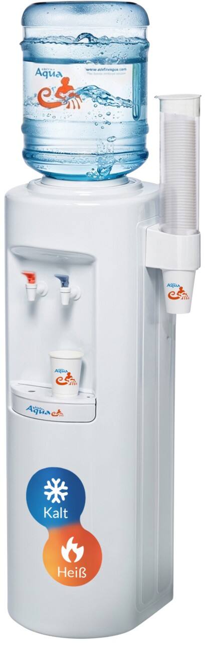 Mister Aqua Wasserspender Atlantic Weiß Kalt und Raumtemperatur