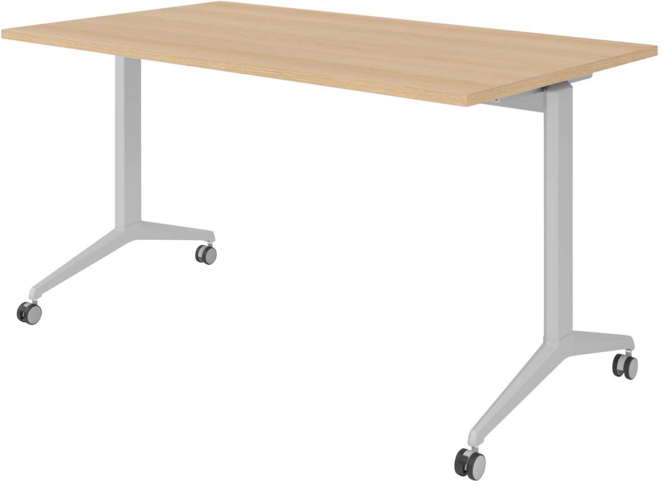 Hammerbacher Klapptisch Spanplatte, Stahl Silber 140 x 800 x 750 mm