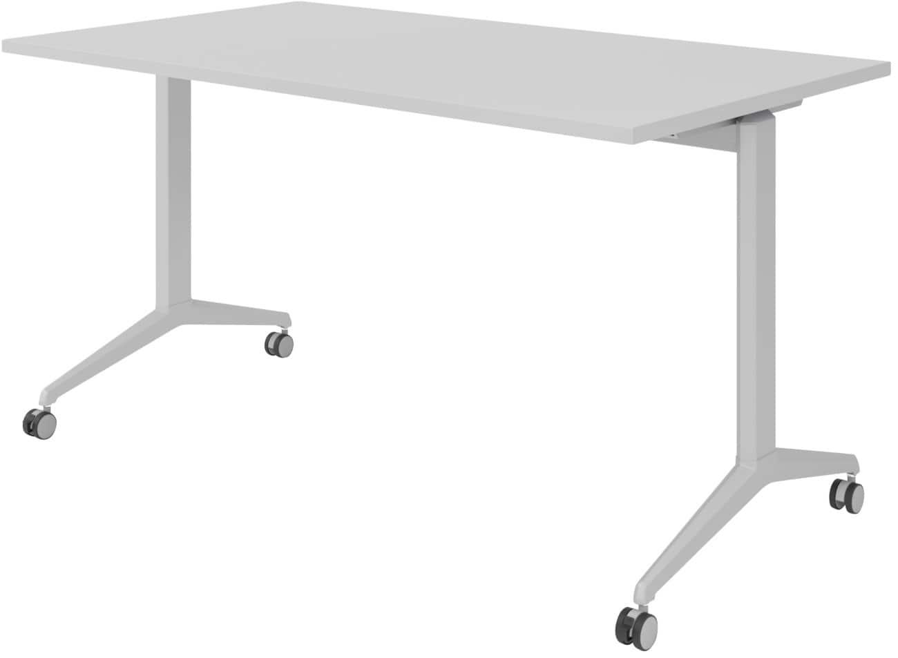 Hammerbacher Klapptisch Spanplatte, Stahl Silber 140 x 800 x 750 mm