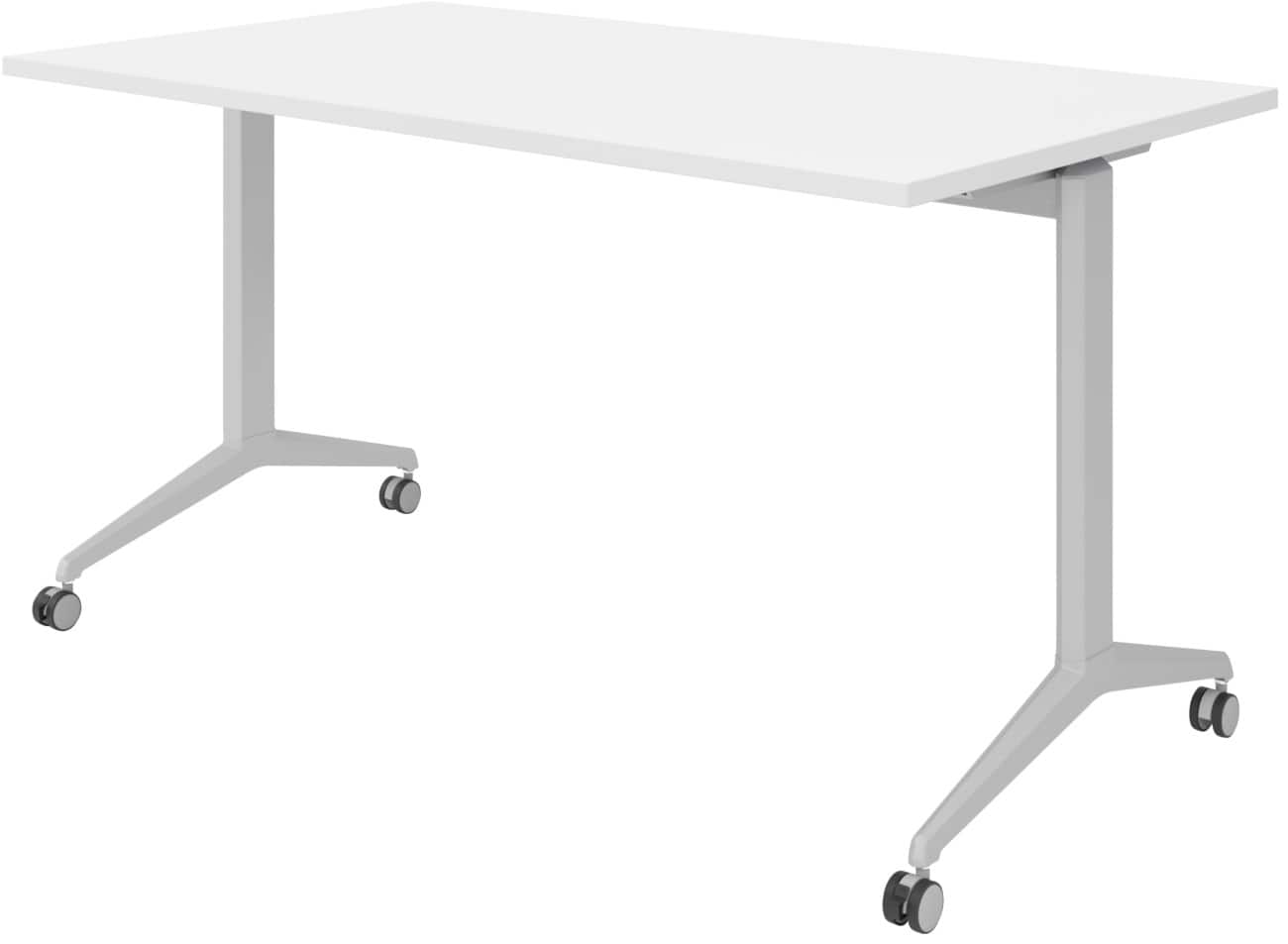 Hammerbacher Klapptisch Spanplatte, Stahl Silber 140 x 800 x 750 mm