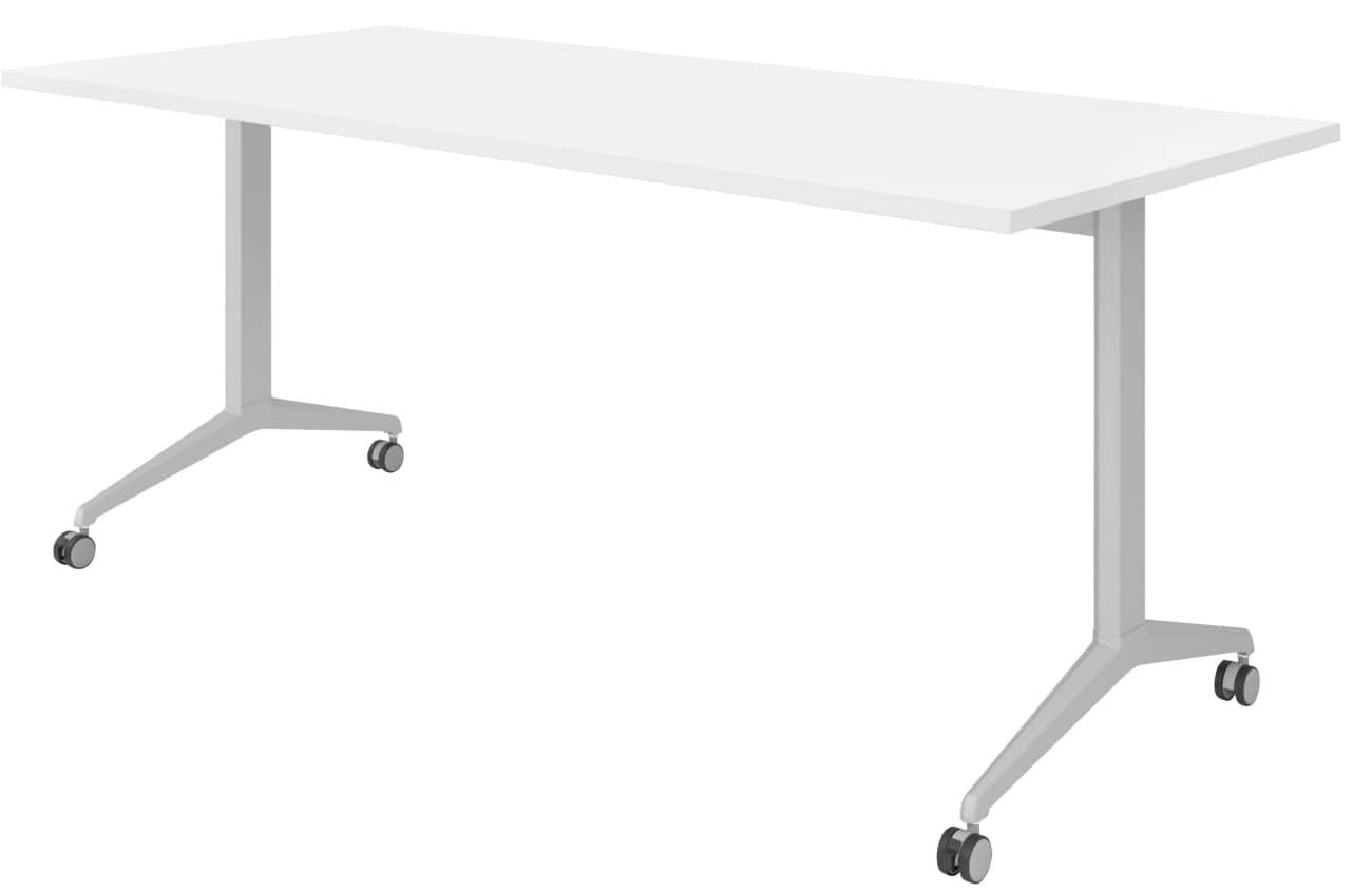 Hammerbacher Klapptisch Spanplatte, Stahl Silber 180 x 800 x 750 mm