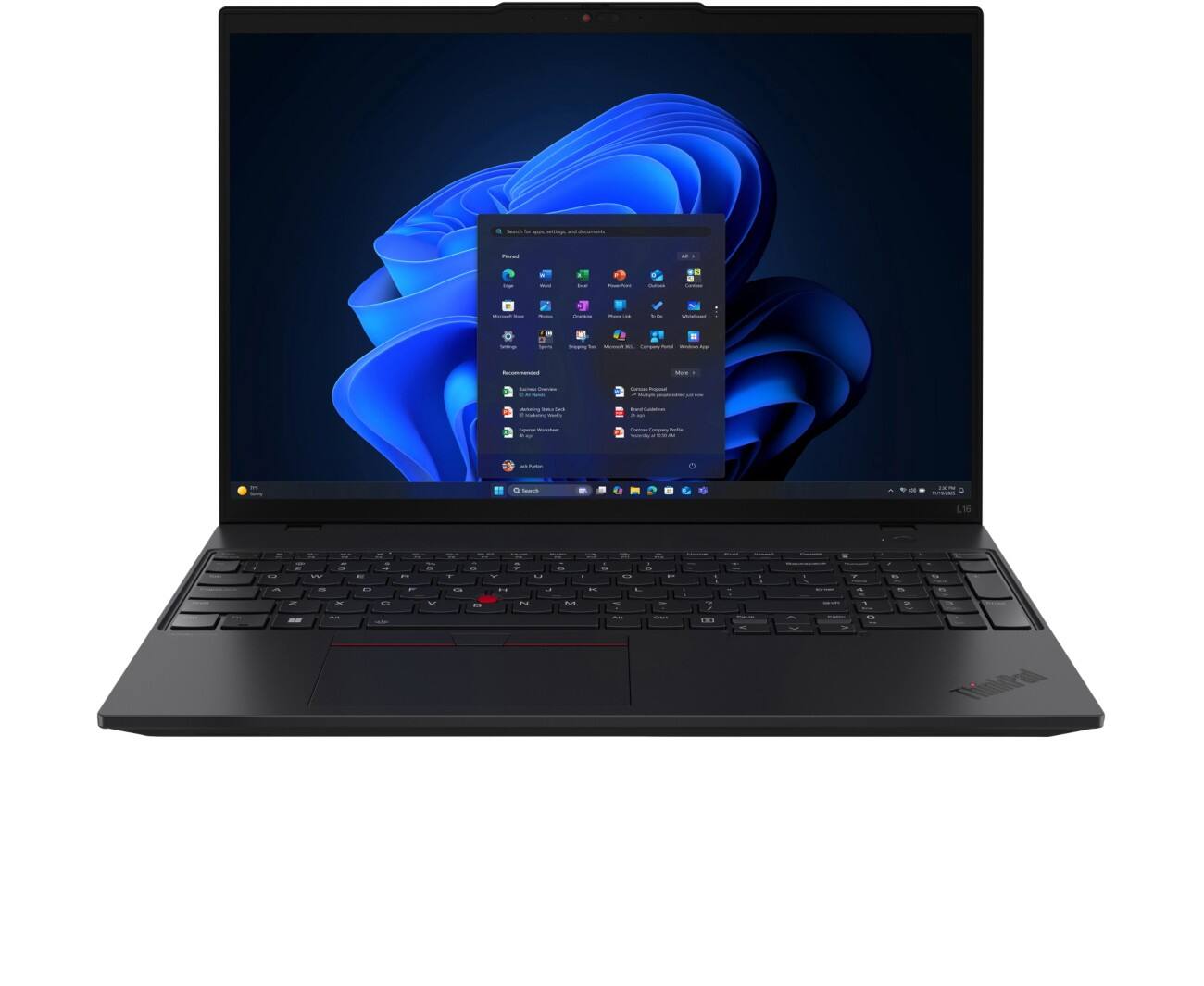 Lenovo ThinkPad L16 G2 Laptop 40,6 cm (16") PRO 215 3,2 GHz 32 GB AMD Radeon 740M Windows 11 Pro