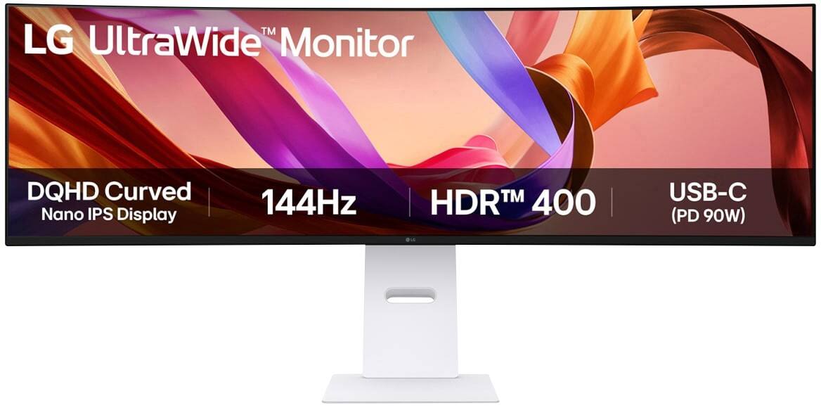 LG 49U950A-W 49-Zoll-Monitor Dual-QHD LED IPS 5 ms 49U950A-W.AEU
