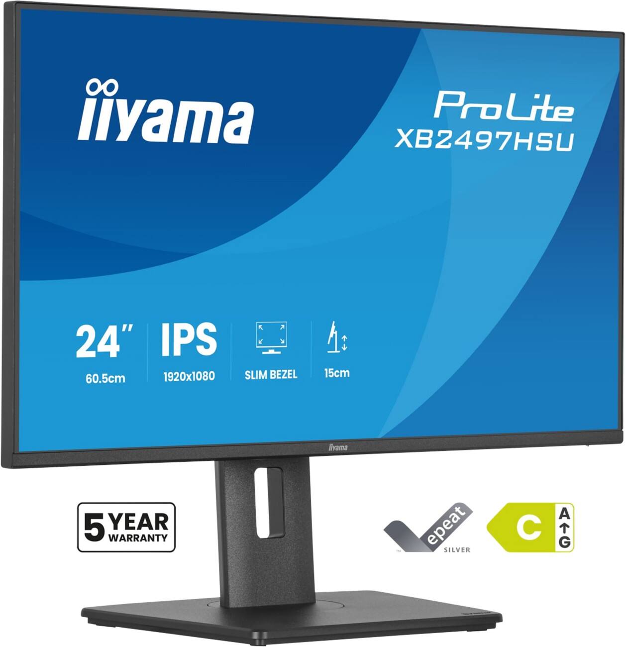 iiyama ProLite XB2497HSU-B1 23,8-Zoll-Monitor Full HD LED IPS 4 ms XB2497HSU-B1